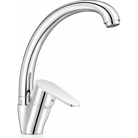 MISCELATORE MONOCOMANDO LAVELLO CANNA ALTA SERIE LIZZY- Cromo- DH- pezzi 1 (1/4)