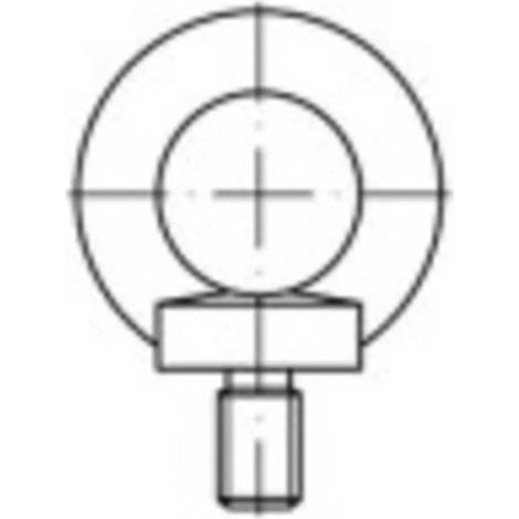 [NEUWERTIG] B-Ware Toolcraft Ringschraube M10 DIN 580 Stahl galvanisch verzinkt 25 Stück (1/2)