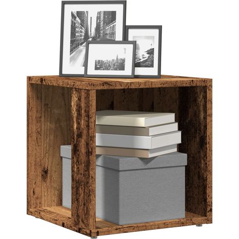 Beistelltisch Altholz-Optik 33x33x34 cm Holzwerkstoff