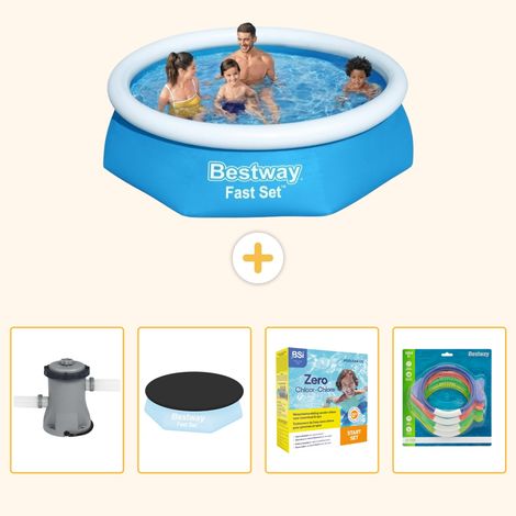 Bestway Bestway Fast Set Ronde - 244x61 cm - 5-pièces S231 (1/5)