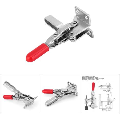 Schnellspannschraubstock aus Edelstahl SUS304, 60 kg Spannkraft für mechanische Befestigungen