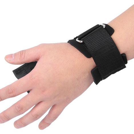 Gants de musculation antidérapants en caoutchouc pour tractions, barres d'haltères et haltères (M) (1/4)