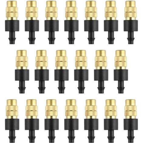 Lot de 20 pulvérisateurs de brumisation réglables en laiton pour semis de serre (1/5)