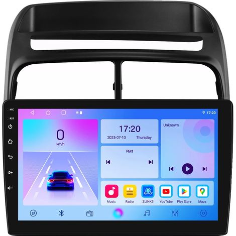 Autoradio, touchscreen, integrazione multimediale, compatibile con Fiat Linea 2007-2012, Snapdragon 6115, T4CP quad-core, 4G, 64GB (1/2)
