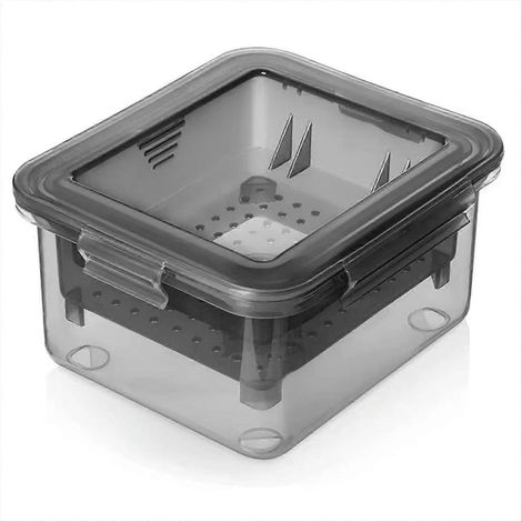 Effizienter Tofu mit 3-lagigem Abtropfsystem – Integrierter Abtropfeinsatz, spülmaschinenfest, ideal für die Küche (1/5)