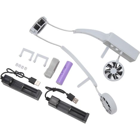 Ventilateur de casque de sécurité portable externe pour casque de sécurité standard avec trous latéraux