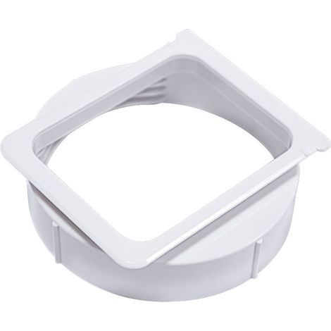 Climatiseur Interface De Conduit d'Échappement, D'interface Connecteur de Tuyau de Fenêtre D'échappement, 1 adaptateur de sortie d'air pour climatiseur mobile portable, 15 cm, blanc, en plastique ABS (1/5)