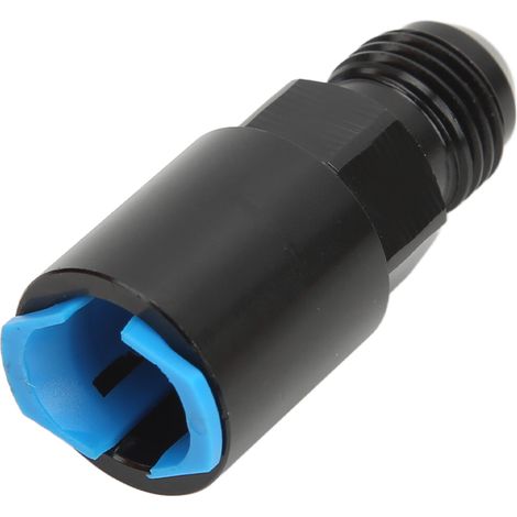 Schwarz eloxierter AN-Außengewindeanschluss aus 6061-T6 Aluminium, AN6-5/16-Zoll-Schnellsteckadapter, Hochleistungs-Steckverbinder, Gewindeanschluss für Benzin-/Ölkreislauf. (1/5)
