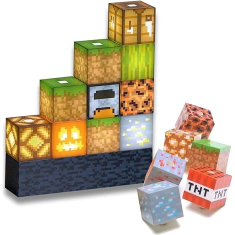 Blocs lumineux architecturaux - 16 blocs modulables - Éclairage d'ambiance pour chambres d'enfants (1/5)