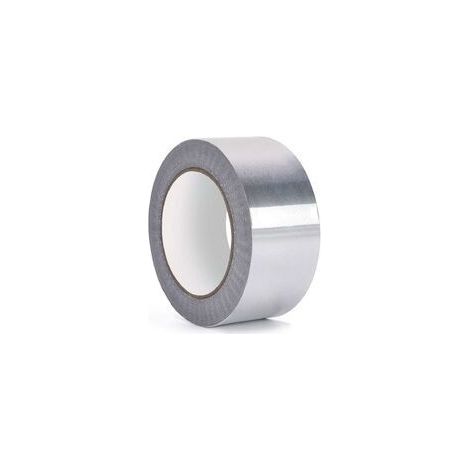 Ruban de Papier Daluminium Ruban Adhésif Aluminium, Haute Température, Étanche, pour Conduits, Réparation de CVC, Réparation de Métaux, Fabrication de Bijoux, Argent(5 mm x 50,2 rouleaux) (1/4)