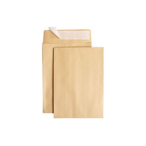 Pack de 50 enveloppes kraft brun C5 162x229mm – Auto-adhésives 90g/m² – Très résistantes pour feuilles A4 pliées – Clairefontaine