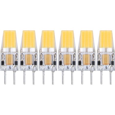 Ampoule GY6.35 5W AC DC12V COB, ampoule de plafond en Silicone à économie d'énergie pour salon, 6 pièces (1/5)