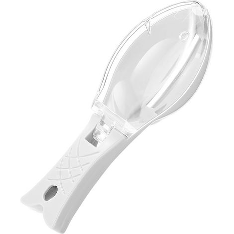 1 Brosse à écailles de poisson, lame dentelée en plastique, 15,5 cm, pour nettoyage rapide en cuisine (1/5)