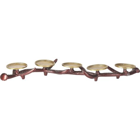 Kerzenständer CLEONAE Metall 7 cm Braun