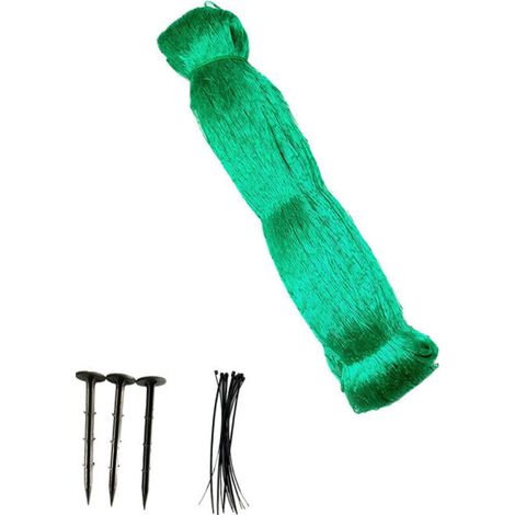Filet Anti-Oiseaux, Filet De Jardin Vert 2x10m, Filet De Protection Pour Filet De Plantes, Protège Plantes, Fruits, Fleurs Et Légumes, Trou De 15mm (1/5)
