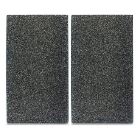 Zeller Tablas de cortar granito antracita lote de 2