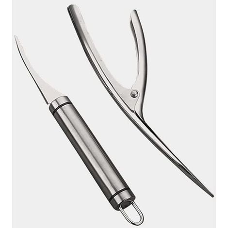2 éplucheurs de crevettes, outil manuel d'épluchage, passe au lave-vaisselle, nettoyage facile, pour cuisine domestique (1/5)