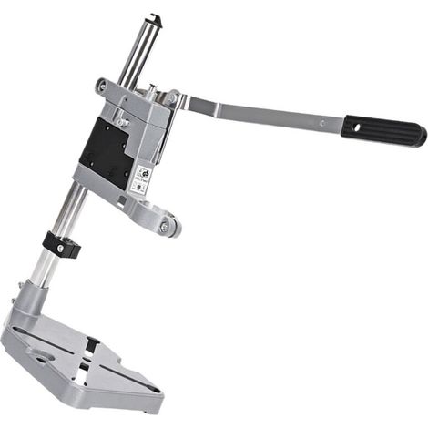 Support de perceuse à colonne outil de serrage d'établi pour station de travail manuelle table de travail réglable à un trou avec base en aluminium cadre fixe rotatif portable compatible (1/5)