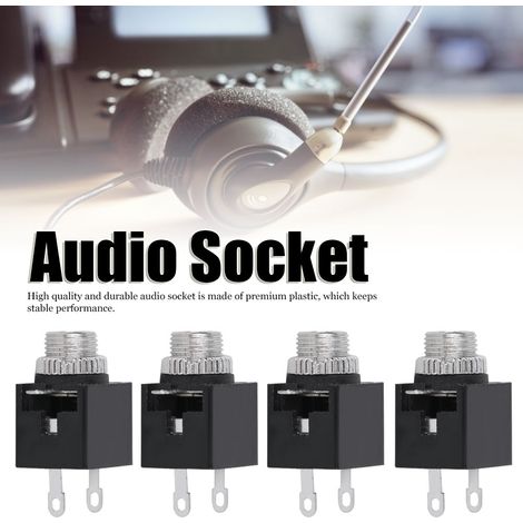 Prise jack audio DIP de 3,5 mm de diamètre intérieur PJ-301M avec broches et écrous (1/5)