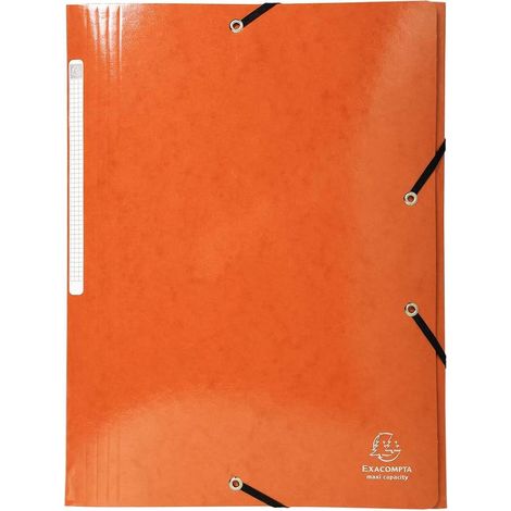 Chemise à rabats - EXACOMPTA - IDERAMA - Orange - 425g - Documents A4