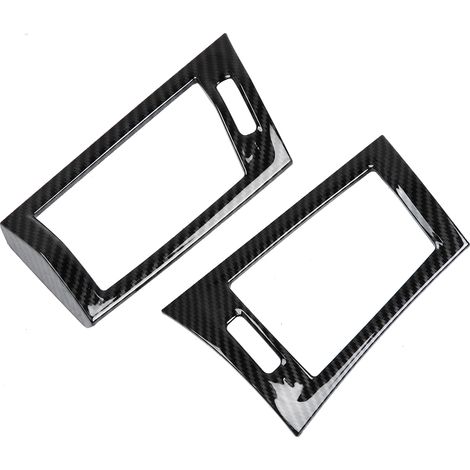 2 Pièces Cache Aérateur Latéral Garniture Texture Fibre de Carbone Compatible X3 F25 2011-2017 Côté Conducteur (1/5)