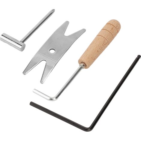 Ensemble de 4 Clés à Mécanique pour Guitare - Outils de Réglage Lutherie avec Embouts et Écrous Durables (1/5)