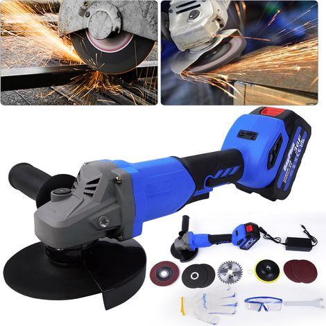 Cordless Angle Grinder Machine Battery Charge for Grinding Cutting Polishing DIY (1/5)