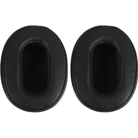 Coussinets d'oreille en cuir noir pour casque WH-XB900N (1/5)