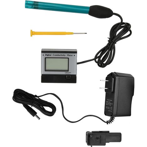 Testeur de Conductivité Électrique Numérique EC 0-199.9ms/cm pour Eau, Prise US 110V (1/5)