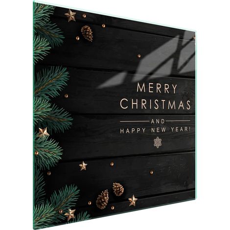Protezione in vetro per piano cottura 50x52 cm, ideale per Natale (1/5)