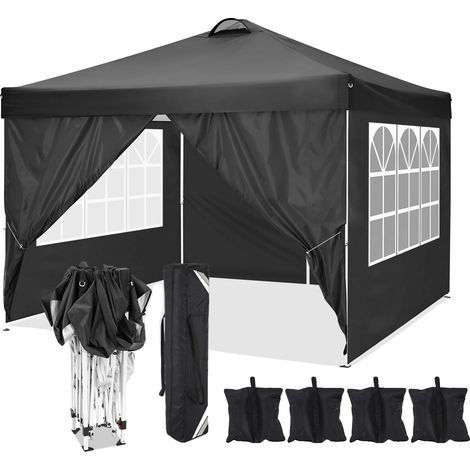 Abri pliant, 3 x 3 m, Imperméable, 4 Murs latéraux (1/2)