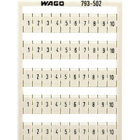 WAGO 793-502 Bezeichnungskarten  Weiß 1 St.