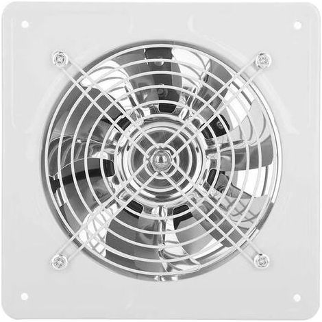 Ventilateur d'Extraction 6 Pouce Extracteur d'Air Ventilation Murale Silent pour Salle de Bain Garage Cuisine 40W 220 V Ventilo 800m³ / H Débit d'Air et 50 60 dBA (1/4)