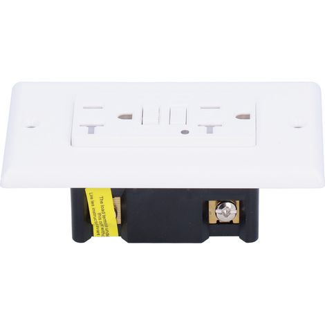 Prise GFCI LD-3008B certifiée ETL, plaque murale décorative intelligente en ABS, prise AC125V (1/5)