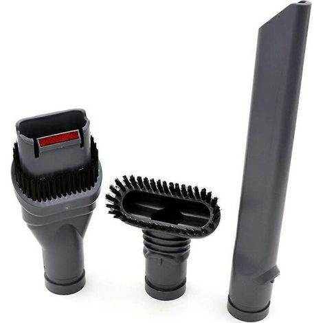 Ensemble d'accessoires en 3 pièces pour aspirateur Dyson DC35/DC45/DC58/DC59/DC62/V6/DC08 : outil pour les fentes + brosse + embout pour nettoyer les zones difficiles d'accès. (1/5)