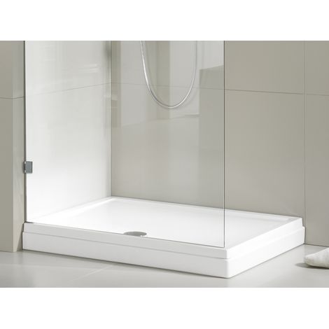 Receveur de douche acrylique rectangulaire RIHO DAVOS 255 120x90x4,5 cm-Blanc-Blanc-90.00 --
