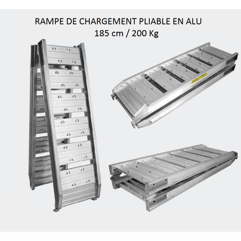 Rampe de chargement pliable en alu 182 cm 200kg