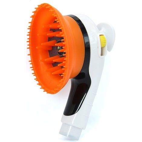 Accessoires de bain pour animaux : douchette universelle pour chiens et chats, kit de nettoyage, brosse de fixation pour tuyau, masseur de bain, anneau de nettoyage en silicone (1/5)