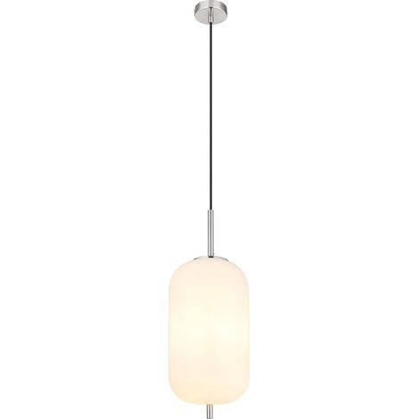 Globo - suspension - Blacky I - blanc - verre - Ø 22cm - E27 - (1/4)