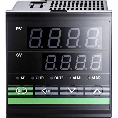 TRU COMPONENTS TC-CH702 PID Termostato B, E, J, K, N, R, S, T, Pt100 -200 fino a 1820 °C SSR, Corrente analogica (L x L (1/4)