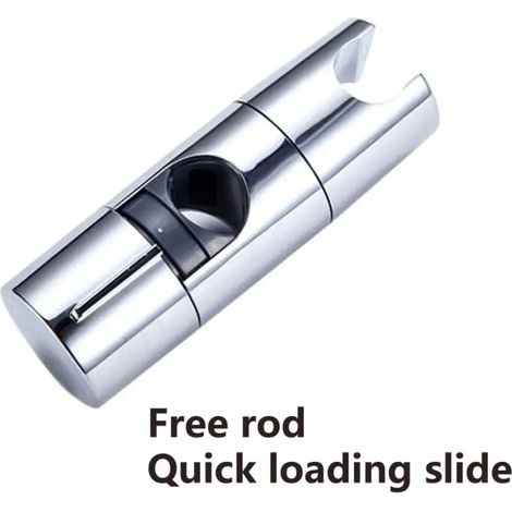 Shower Sliding Sleeve Simple Installation Shower Head Holder Universal Design Firmly Fixed Shower Lift Rod Sliding Sleeve (1/4)