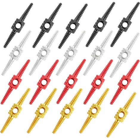 20 conectores de cable de freno/cambio/adaptadores de manguera hidráulica/herramientas de cableado de 4 colores para bicicletas de montaña y de carretera. (1/5)