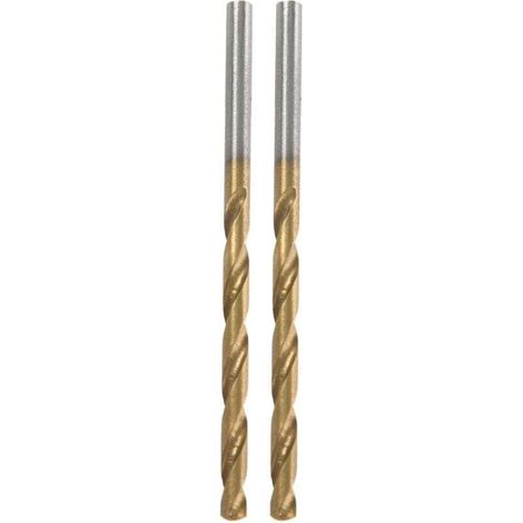 Ensemble de 100 forets en acier rapide avec revêtement en titane 1/1,5/2/2,5/3 mm (1/4)