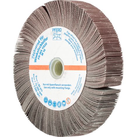 PFERD TOOLS Lamellenschleifrad für Winkelschleifer FR WS Ø 115x20mm M14 A320 universelle Anwendung 2 Stk (1/4)