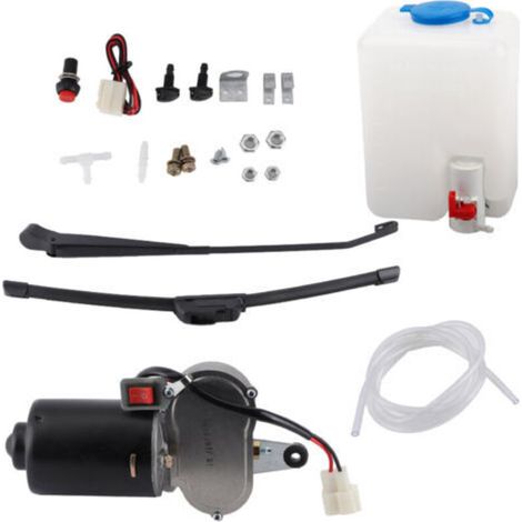 Motor eléctrico para limpiaparabrisas de UTV y ATV – Escobilla de goma blanda – Fácil instalación – Funcionamiento silencioso