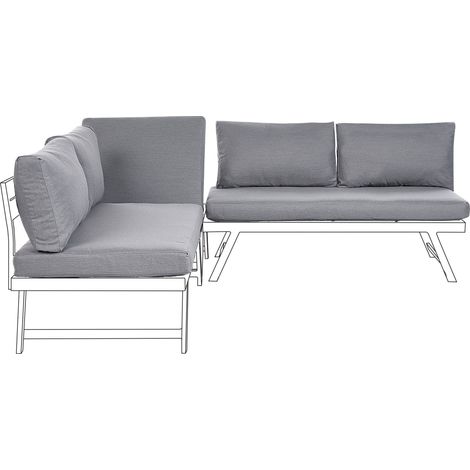 Outdoor Cushion Cover Set COCCORINO Dark Grey