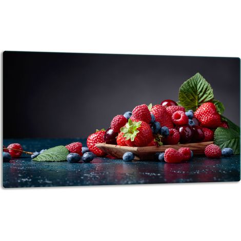 Tagliere della lastra di vetro 52x30 frutta (1/5)