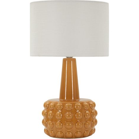 Lampe à Poser en Céramique "Gress" 51cm Moutarde (1/5)