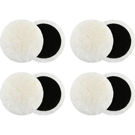 Lot de 8 disques de polissage pour meuleuse d'angle en laine- Feutre - Disque de polissage brillant - Meuleuse d'angle ronde - Disques de polissage pour meuleuse d'angle (180 mm) (1/5)