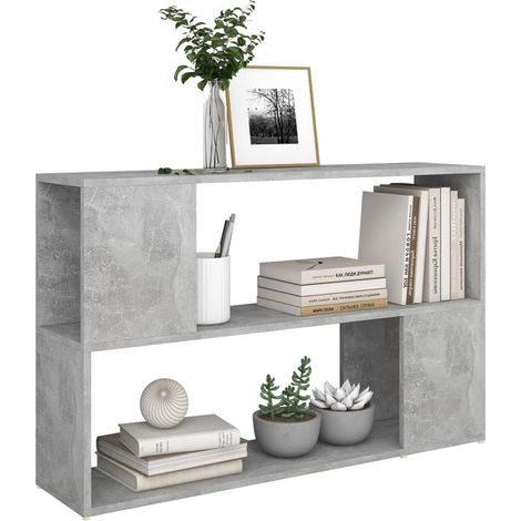 Bibliothèque Gris béton 100x24x63 (1/5)